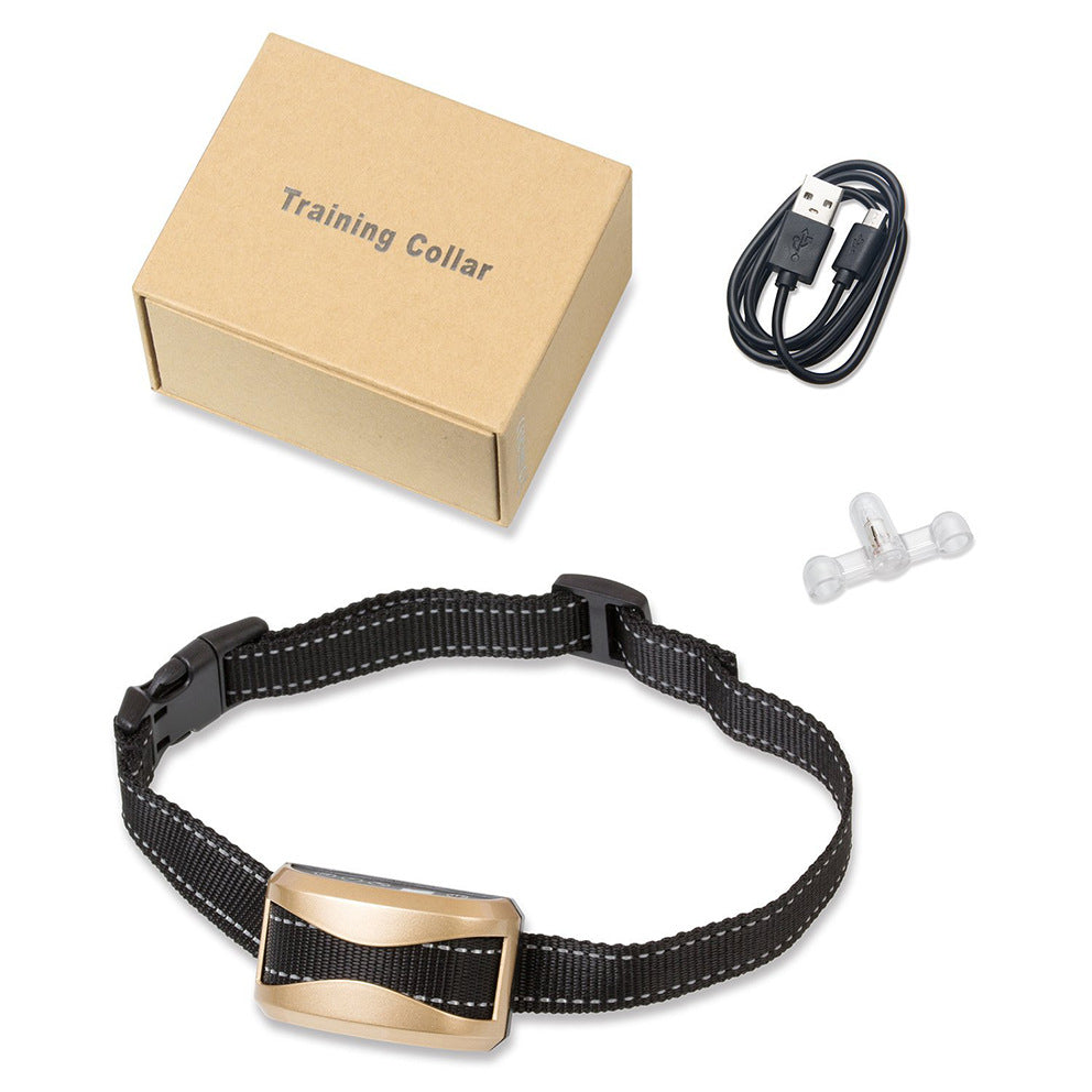 KFX-1176893 Rechargeable Dog Training Collar with Shock and Vibration Features - Fashionable Simple Design in Multiple Colors