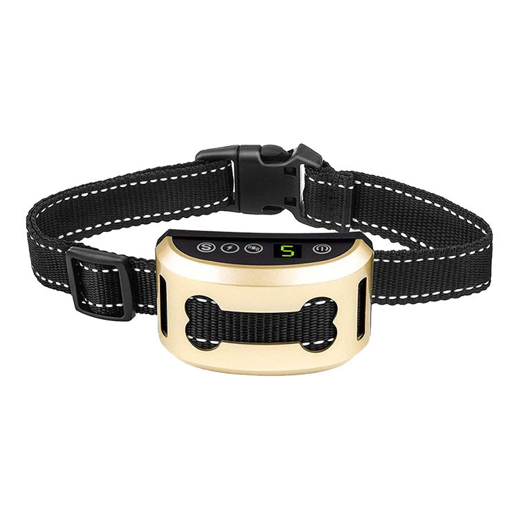 KFX-1176893 Rechargeable Dog Training Collar with Shock and Vibration Features - Fashionable Simple Design in Multiple Colors
