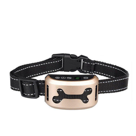 KFX-1176893 Rechargeable Dog Training Collar with Shock and Vibration Features - Fashionable Simple Design in Multiple Colors