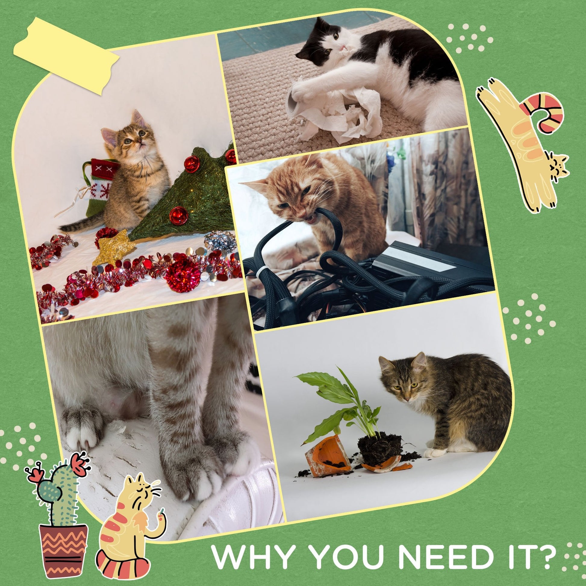 KFX-1178173 Indoor Cat Tree with Hammock, Multi-Level Activity Center, Natural Sisal Scratching Posts, Cozy Condos and Perches for Cats Up to 11 lbs