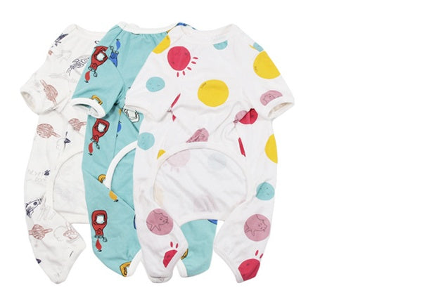 KFX-1179069 Cozy Cotton Pajamas for Small to Medium Dogs - Autumn and Winter Wear