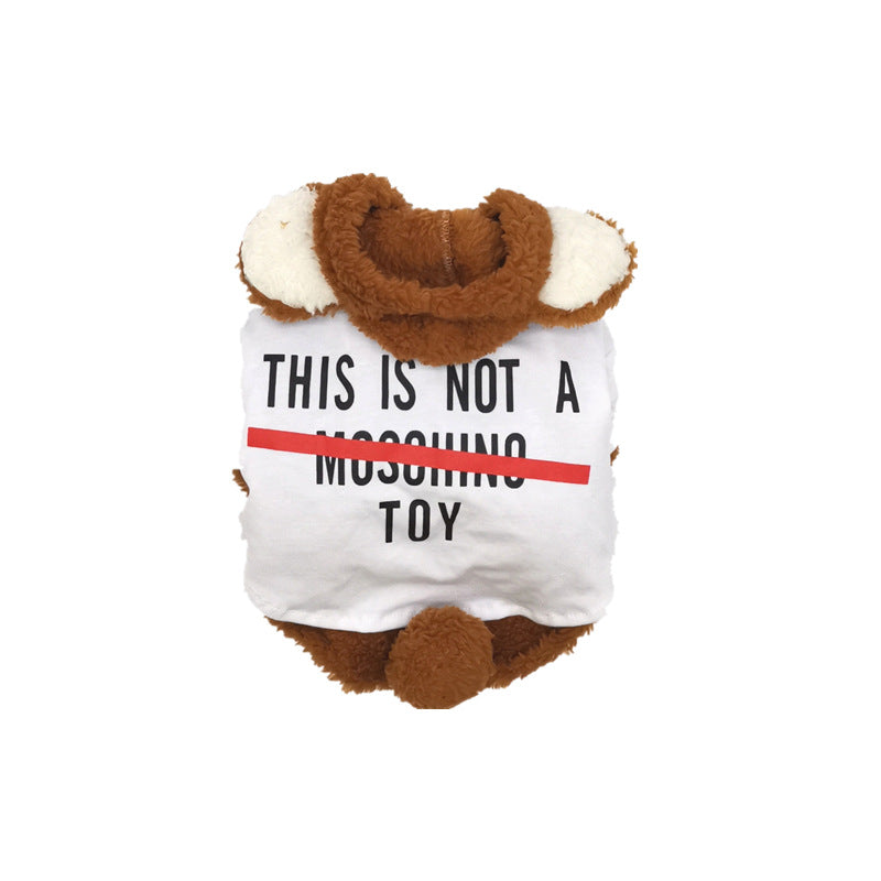 KFX-1179965 Cozy Brown Coral Fleece Two-Piece Little Bear Suit for Casual Wear