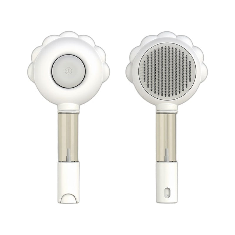 KFX-1180477 2-In-1 Self-Cleaning Pet Grooming Brush with Spray Function for Cats and Dogs
