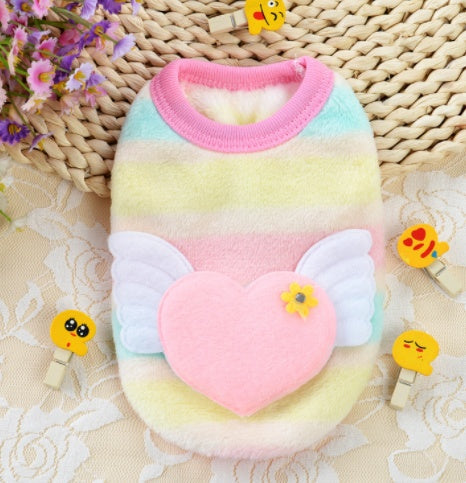 KFX-1181245 Charming Mini Dress for Small Pets in Coral Velvet - Various Designs Available