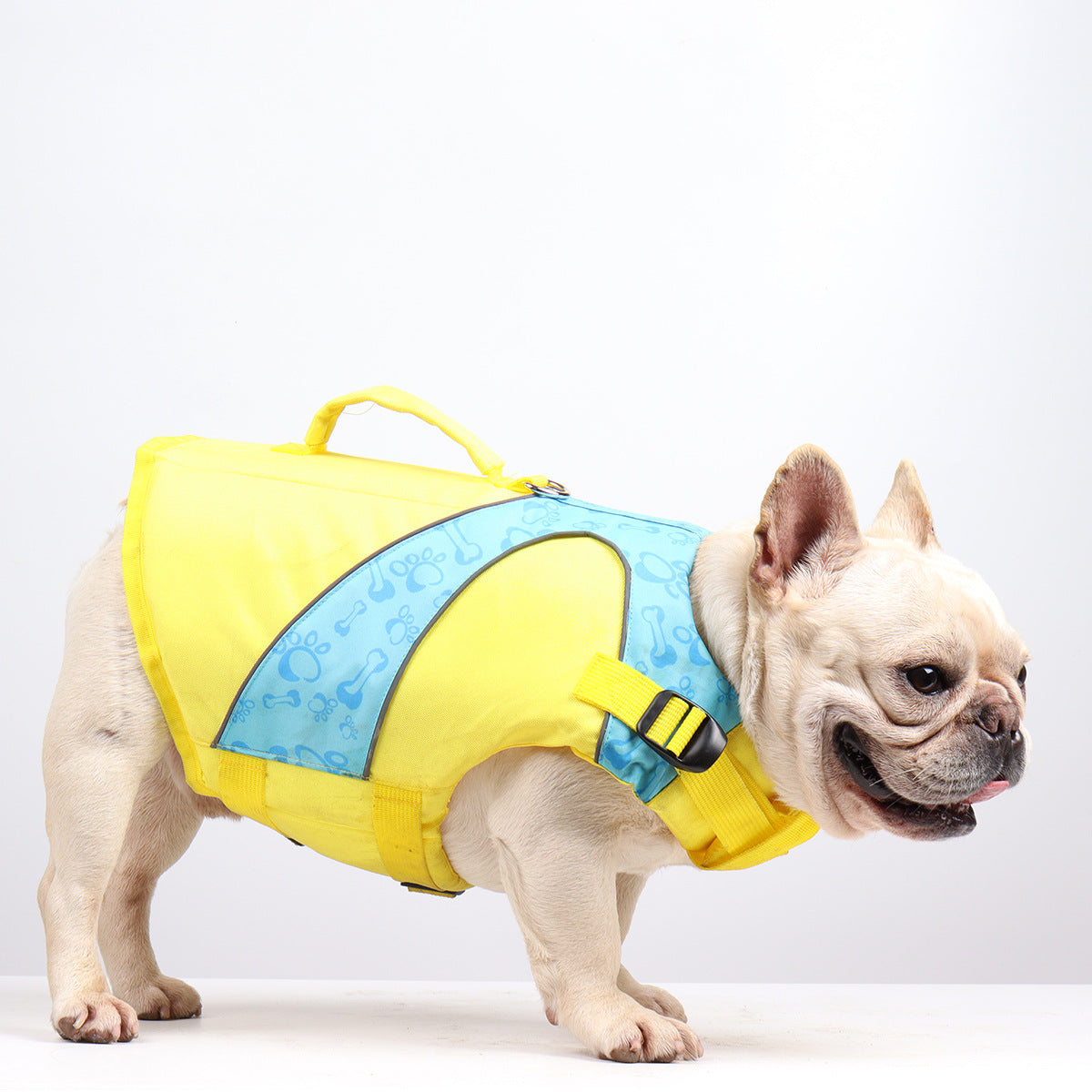 KFX-1182269 Bright Color Contrast Dog Life Jacket Vest for Safety in Water Activities
