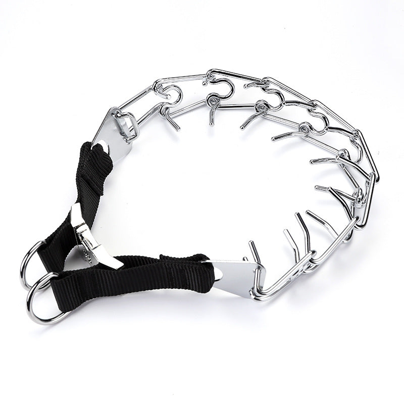 KFX-1184445 Iron Chain Dog Training Collar with Fixed Length Adjustment - 4.0MM x 60CM