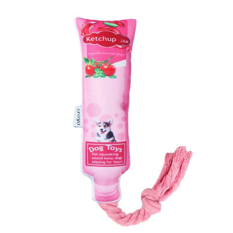 KFX-1185469 Pet Bite Toy for Stress Relief - Plush Material - Available in Blueberry, Kiwi, Tomato, Chocolate