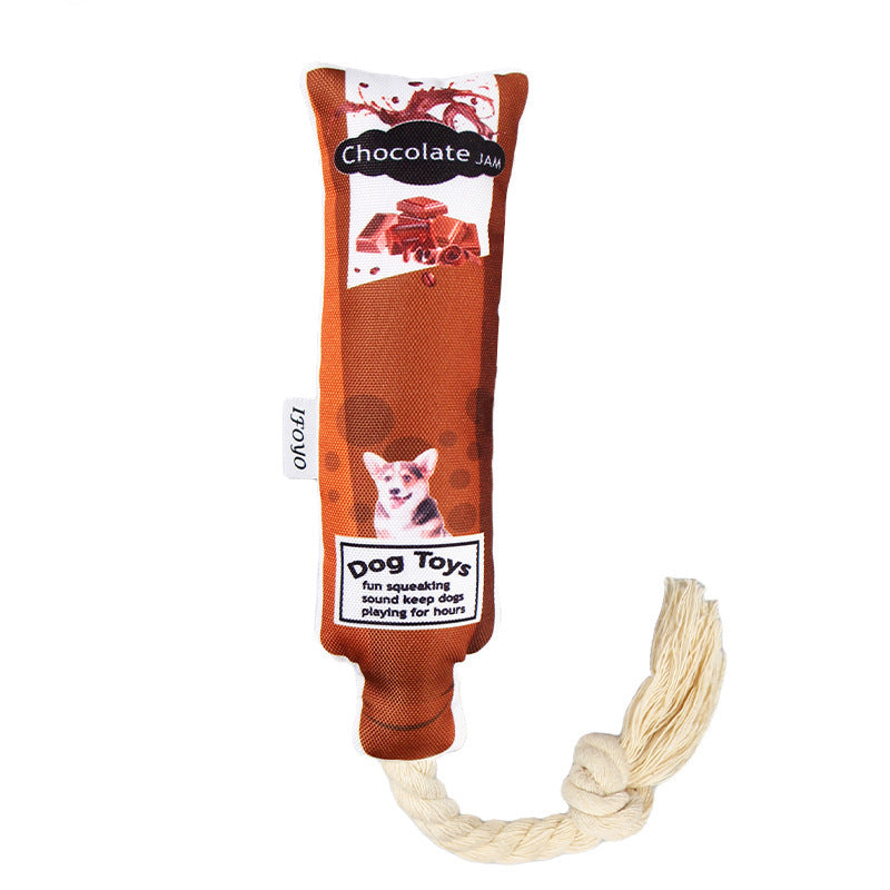 KFX-1185469 Pet Bite Toy for Stress Relief - Plush Material - Available in Blueberry, Kiwi, Tomato, Chocolate