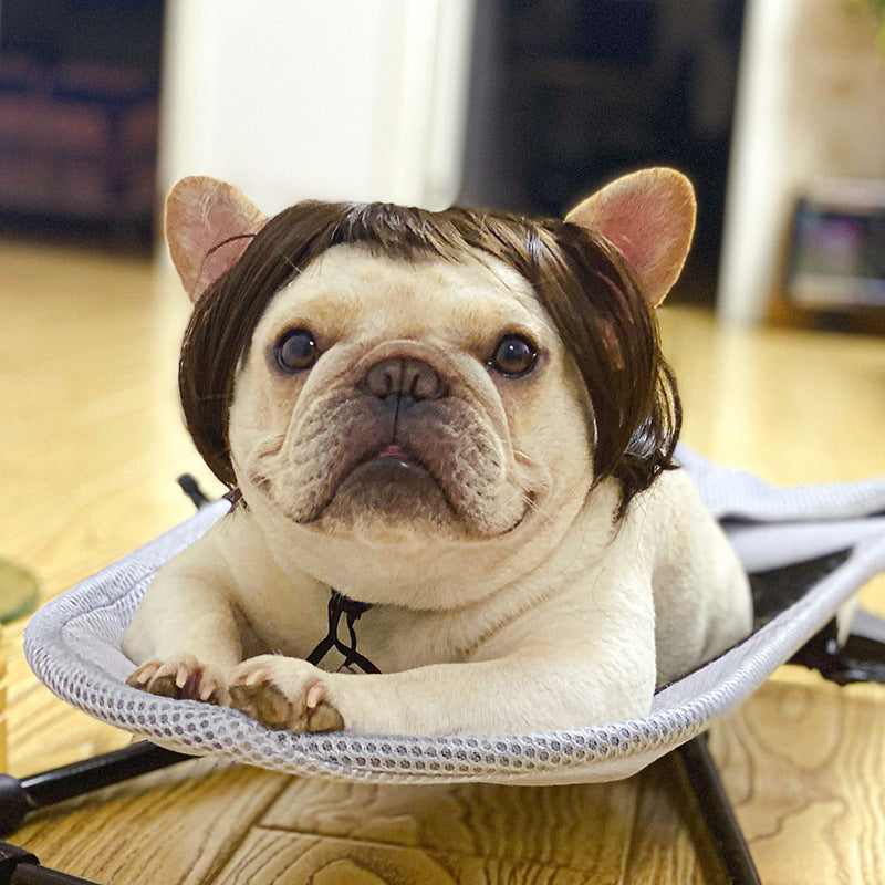KFX-1186493 Pet Wig Sheath for Parties - Various Colors and Styles, Fits Head Circumference 30-60cm