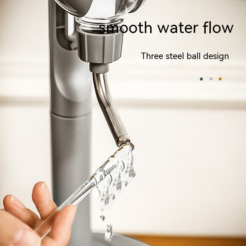 KFX-1186621 Non-Wet Vertical Drinking Water Dispenser for Cats and Small Dogs - 500ml Capacity with Adjustable Height