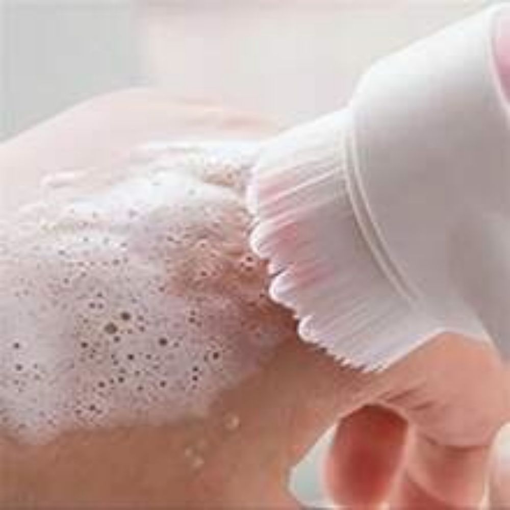 KFX-1187901 Gentle Nylon Pet Grooming Paw Brush for Cats and Dogs - Easy Clean Massage Tool