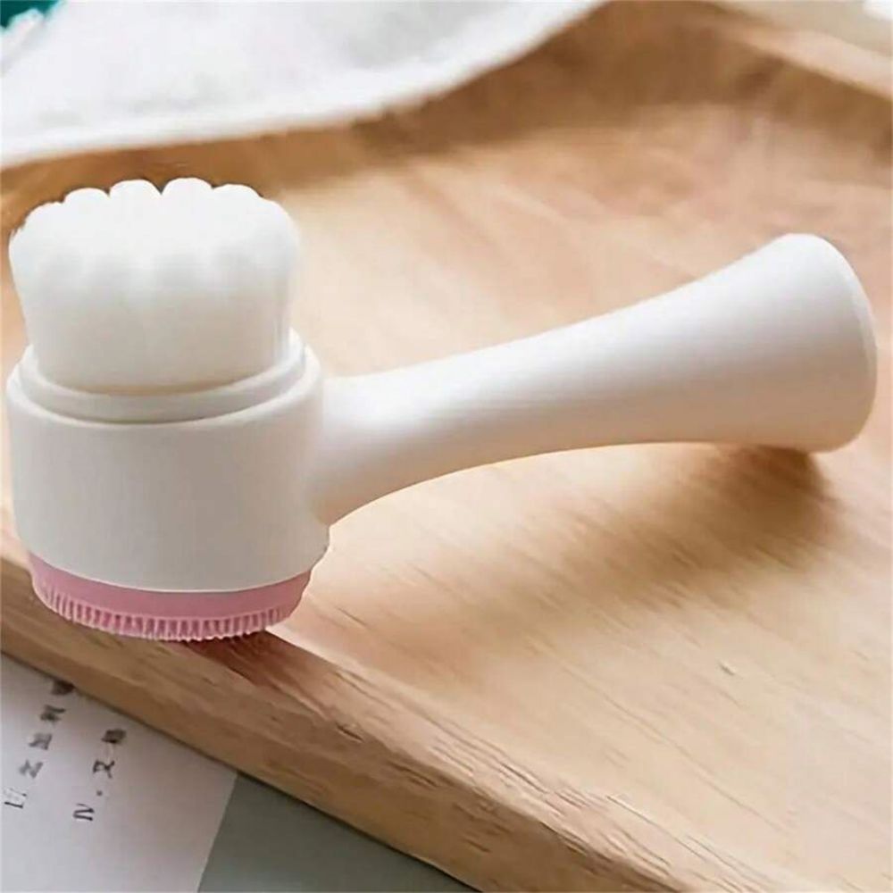KFX-1187901 Gentle Nylon Pet Grooming Paw Brush for Cats and Dogs - Easy Clean Massage Tool
