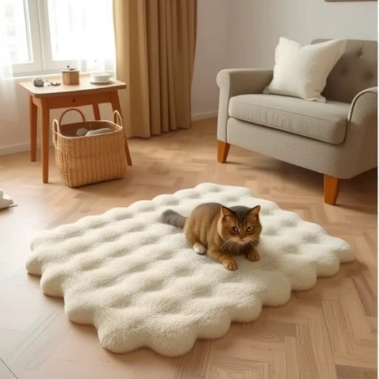 KFX-1190461 Soft Plush Winter Floor Mat for Pets - Warm and Wear-Resistant Cat Nest in Various Sizes and Colors