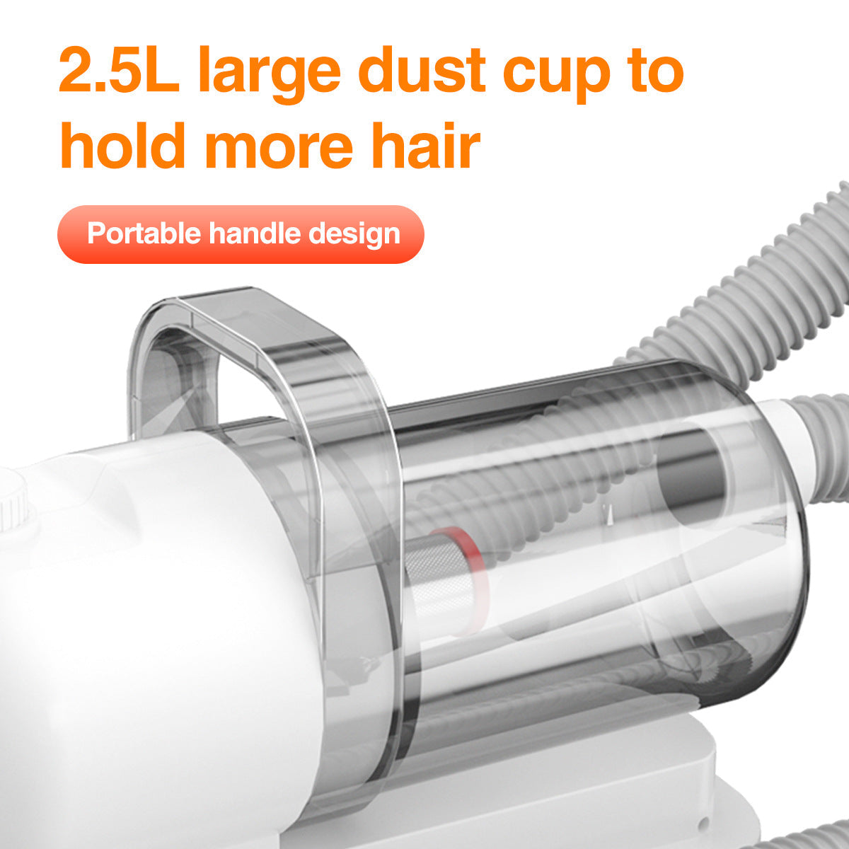 KFX-1191997 All-in-One Pet Hair Care Suction and Scissors Machine with Accessories