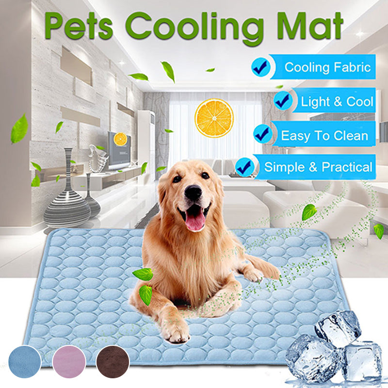 KFX-1192253 Cooling Mat for Pets - Breathable Ice Bed Blanket for Dogs and Cats, Easy to Clean, Multiple Sizes Available