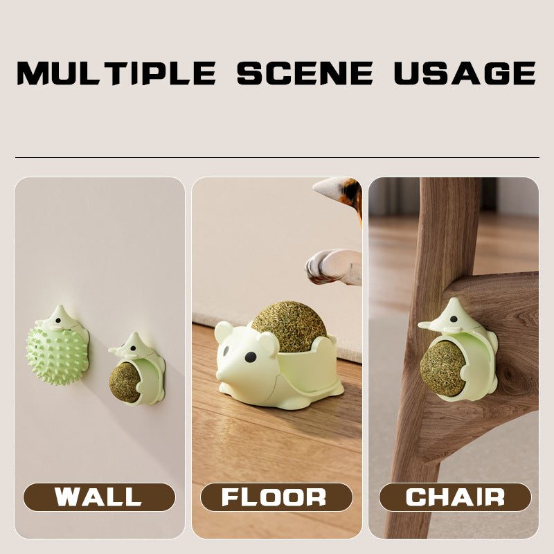 KFX-1193661 Self-Grooming Cat Wall Corner Scratcher with Catnip Air Holes and Easy Installation