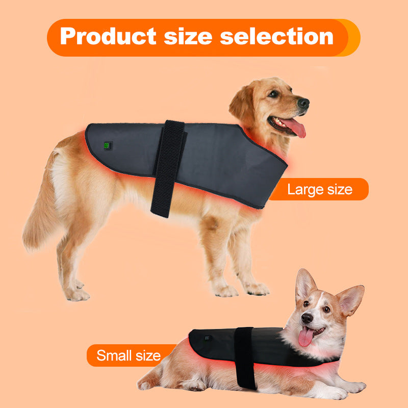 KFX-1195837 Portable Wireless Red Light Infrared Physiotherapy Device for Dogs and Cats - Aids Back and Abdomen Injury Recovery