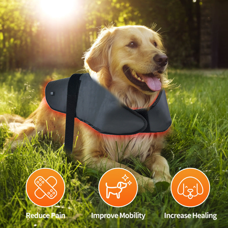 KFX-1195837 Portable Wireless Red Light Infrared Physiotherapy Device for Dogs and Cats - Aids Back and Abdomen Injury Recovery
