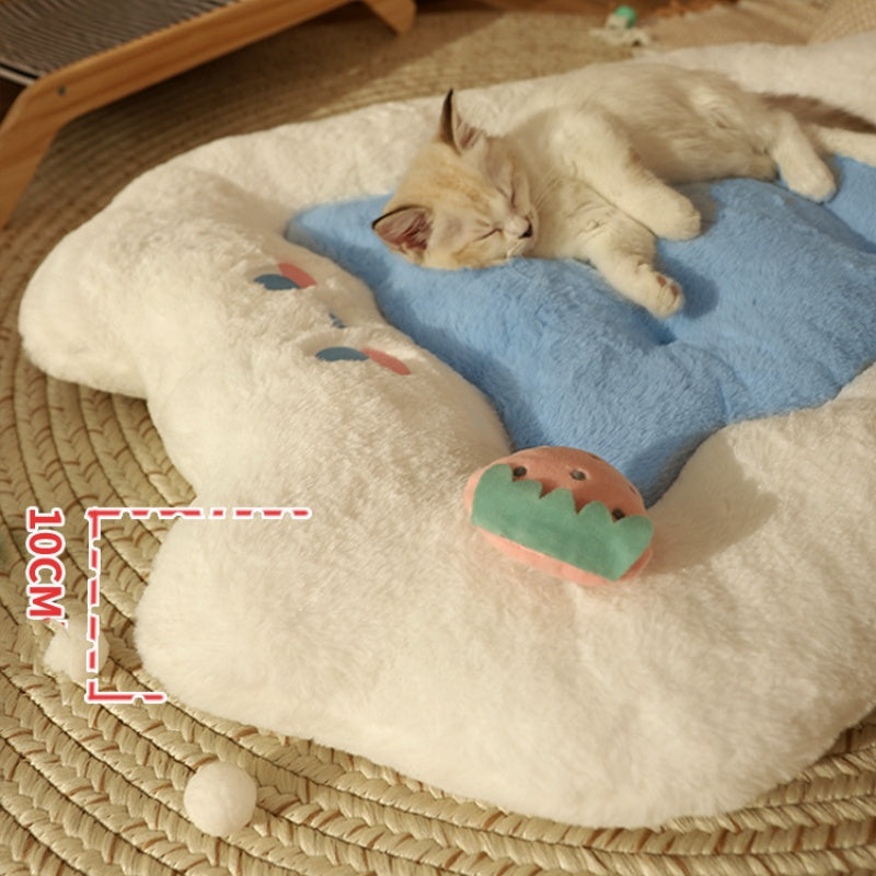 KFX-1198013 Cozy Universal Cat Sleeping Pad - Warm Berry Nest Mat for All Seasons