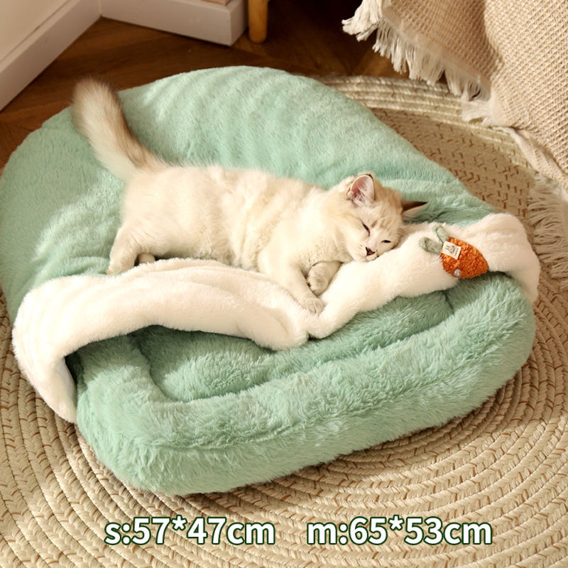 KFX-1198013 Cozy Universal Cat Sleeping Pad - Warm Berry Nest Mat for All Seasons
