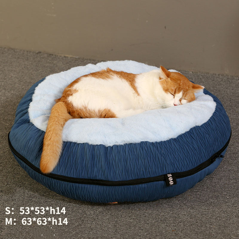 KFX-1198013 Cozy Universal Cat Sleeping Pad - Warm Berry Nest Mat for All Seasons