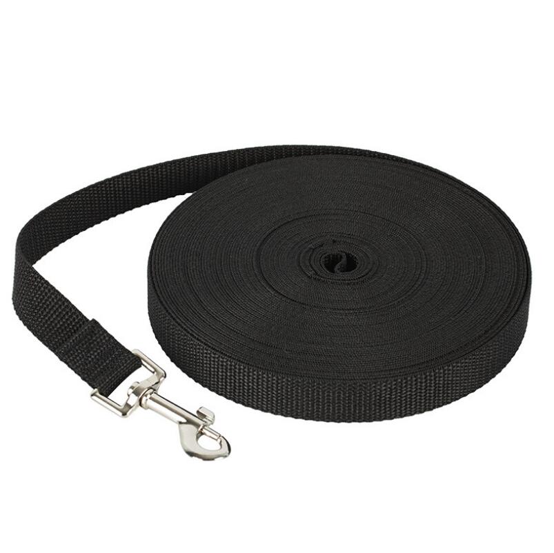 KFX-1201725 15m Nylon Traction Rope for Dogs – Durable Pet Leash in Blue, Black, and Red