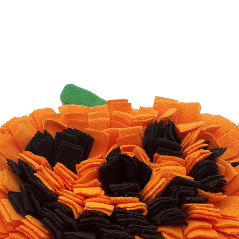 KFX-1203389 Festive Pumpkin Dog Sniffing Mat for Anti-Choking Slow Feeding and Training