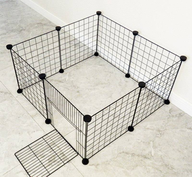 KFX-1203517 Folding Iron Pet Park Cage for All Types of Pets - Versatile and Durable Design