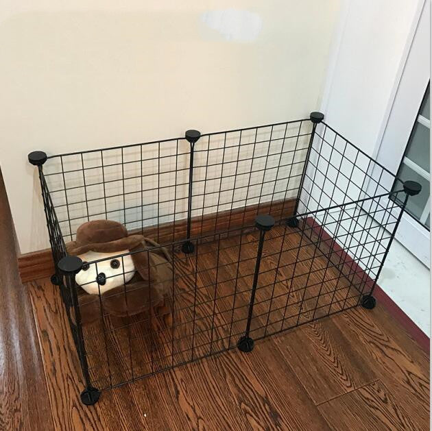 KFX-1203517 Folding Iron Pet Park Cage for All Types of Pets - Versatile and Durable Design