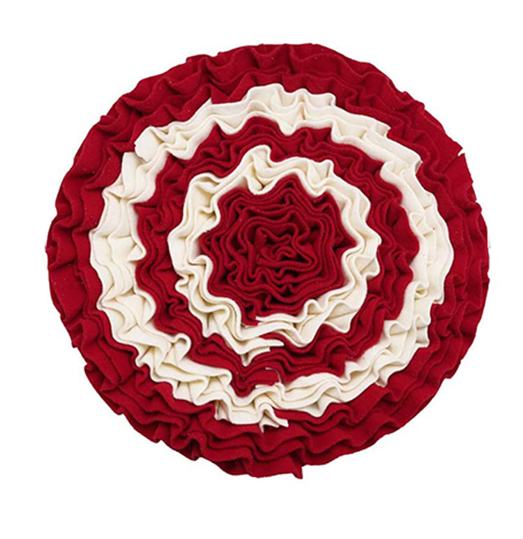KFX-1203773 Sniffing Mat for Dogs - Flannel Slow Feed Training Pad with Non-Slip Base, 45 cm Diameter