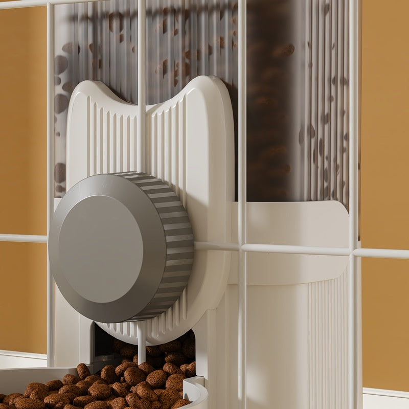 KFX-1205693 Automatic Pet Feeder and Water Dispenser Set - 1000 ml for Cats - Multiple Colors Available