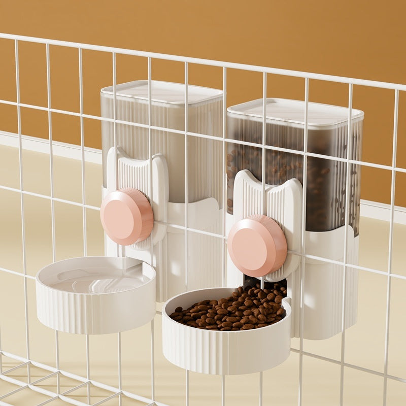 KFX-1205693 Automatic Pet Feeder and Water Dispenser Set - 1000 ml for Cats - Multiple Colors Available