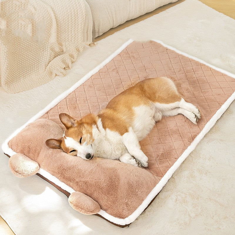 KFX-1205949 Universal Removable and Washable Four Seasons Pet Bed in Brown - Available in Multiple Sizes