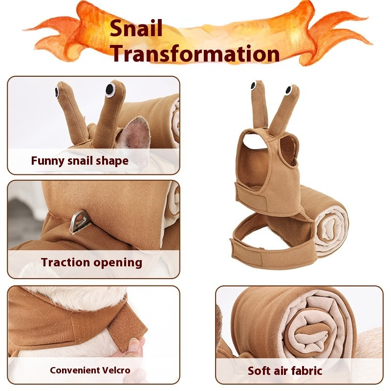 KFX-1206717 Cute Cat Snail Headdress for Halloween Dog Costume - Polyester, Available in S, M, L