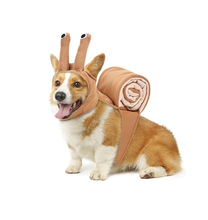 KFX-1206717 Cute Cat Snail Headdress for Halloween Dog Costume - Polyester, Available in S, M, L