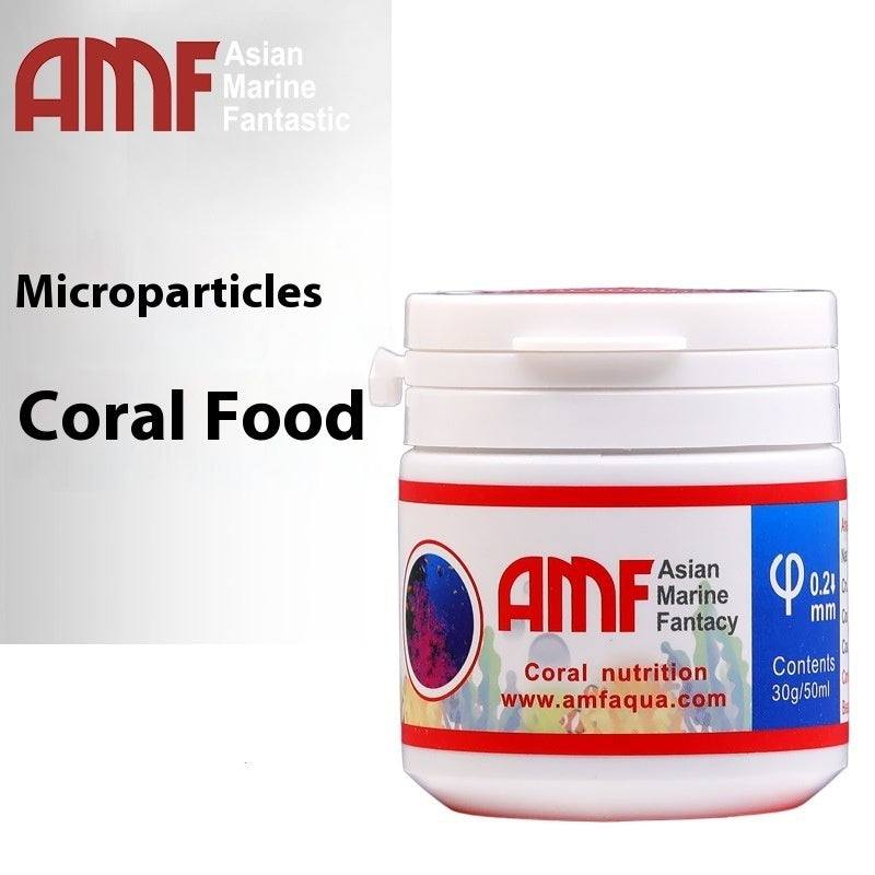 KFX-1207741 Coral Feed Micro Particles for Ornamental Fish - 30g & 60g with Spoon & Feeding Tube