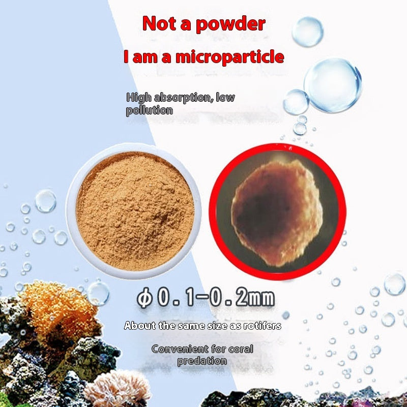 KFX-1207741 Coral Feed Micro Particles for Ornamental Fish - 30g & 60g with Spoon & Feeding Tube