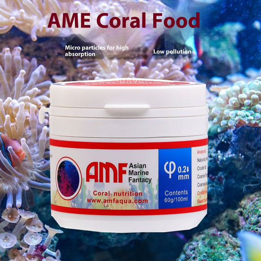 KFX-1207741 Coral Feed Micro Particles for Ornamental Fish - 30g & 60g with Spoon & Feeding Tube