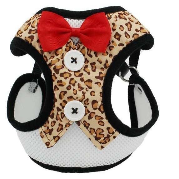 KFX-1208253 Rope Vest Harness with Leash for Small and Medium Dogs – Nylon Chest Strap in Various Colors