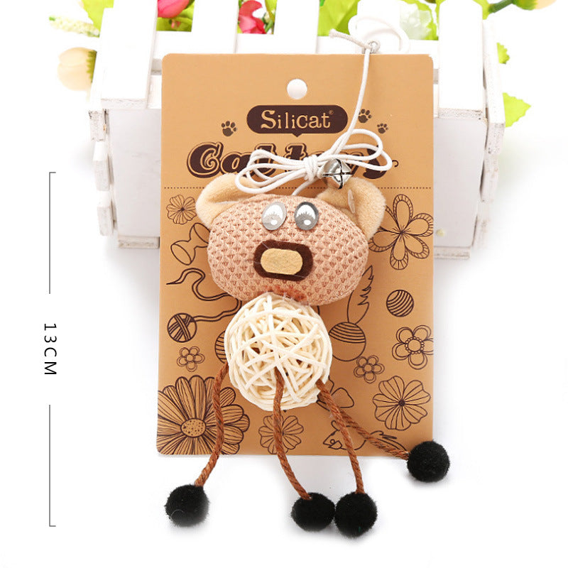 KFX-1208509 Stylish Linen and Rattan Cat Supplies for Comfortable Living