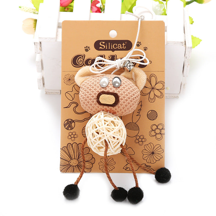 KFX-1208509 Stylish Linen and Rattan Cat Supplies for Comfortable Living
