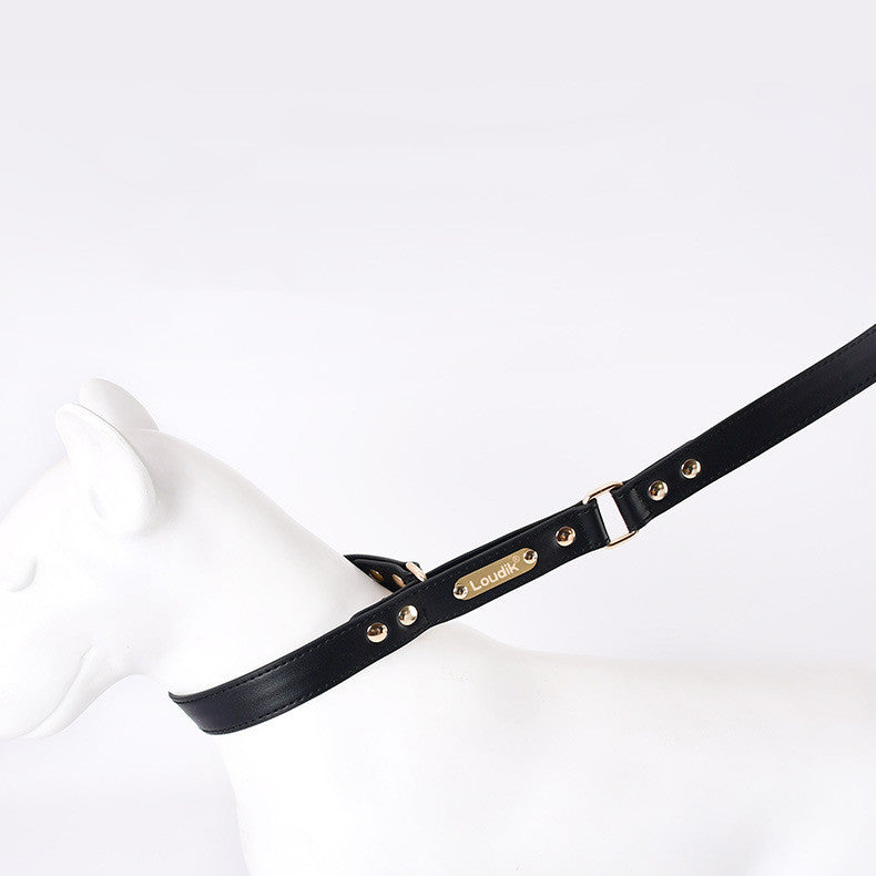 KFX-1211453 Durable PU Leather Explosion-Proof Dog Leash - Fashionable and Simple Design, Multiple Sizes Available