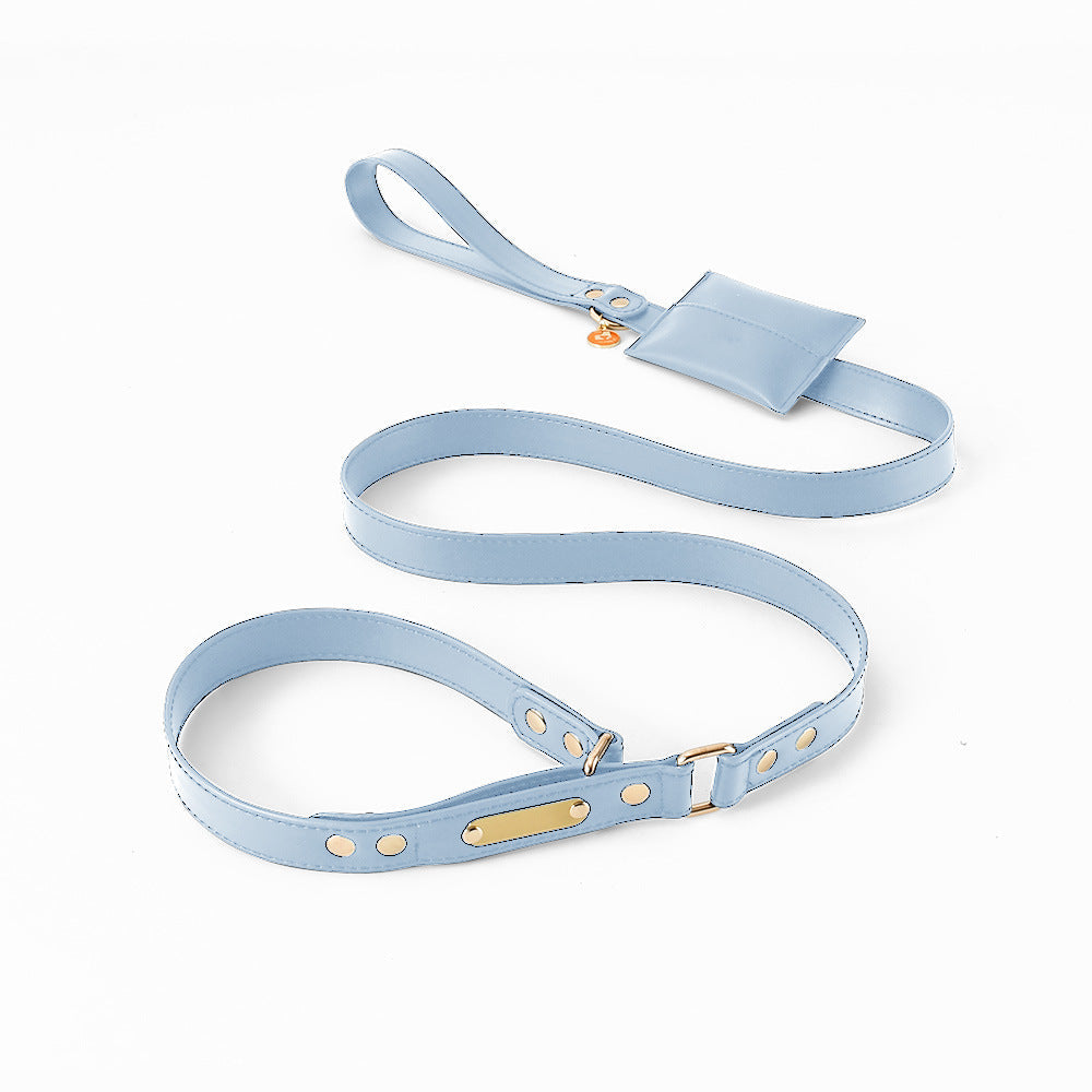KFX-1211453 Durable PU Leather Explosion-Proof Dog Leash - Fashionable and Simple Design, Multiple Sizes Available