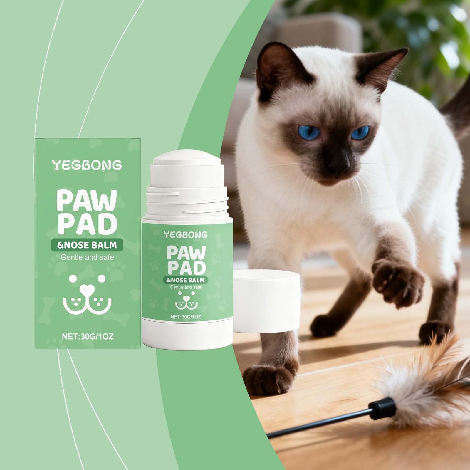 KFX-1213117 Pet Paw Balm - Gentle Moisturizing and Nourishing Disinfectant for Paws, 50 g