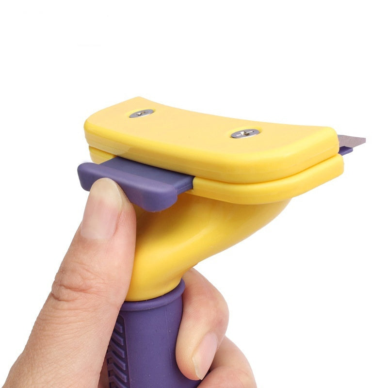 KFX-1213245 Teddy Golden Retriever Hair Removal Comb - Small & Large Sizes, Stainless Steel Blade, Plastic Handle