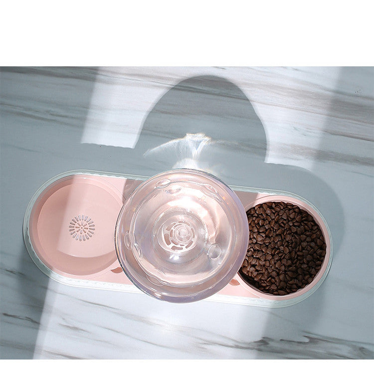 KFX-1213501 Automatic Pet Water Feeder 2.8L Dual Dish System for Cats and Dogs - Safe and Easy to Clean