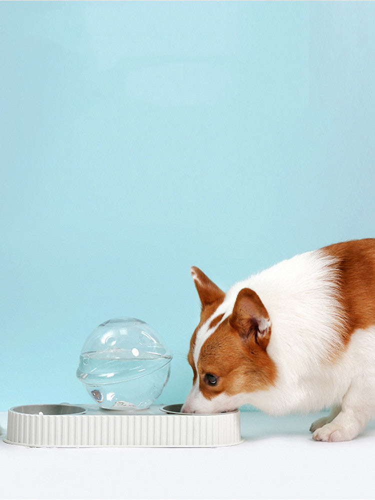 KFX-1213501 Automatic Pet Water Feeder 2.8L Dual Dish System for Cats and Dogs - Safe and Easy to Clean