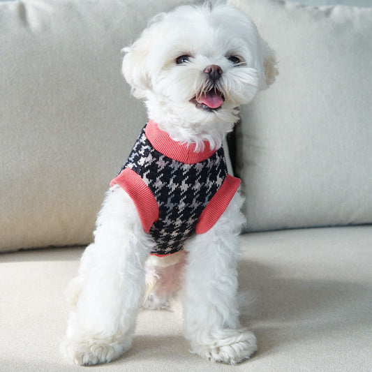 KFX-1214013 Casual V-Neck Pet Vest for Autumn and Winter - Available in Multiple Colors and Sizes