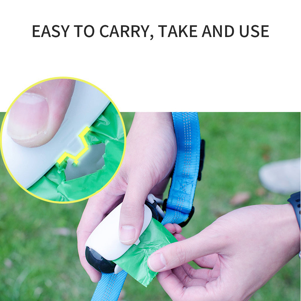 KFX-1214909 Space Capsule Design Dog Poop Bag Dispenser with Leash Attachment and Biodegradable Bags