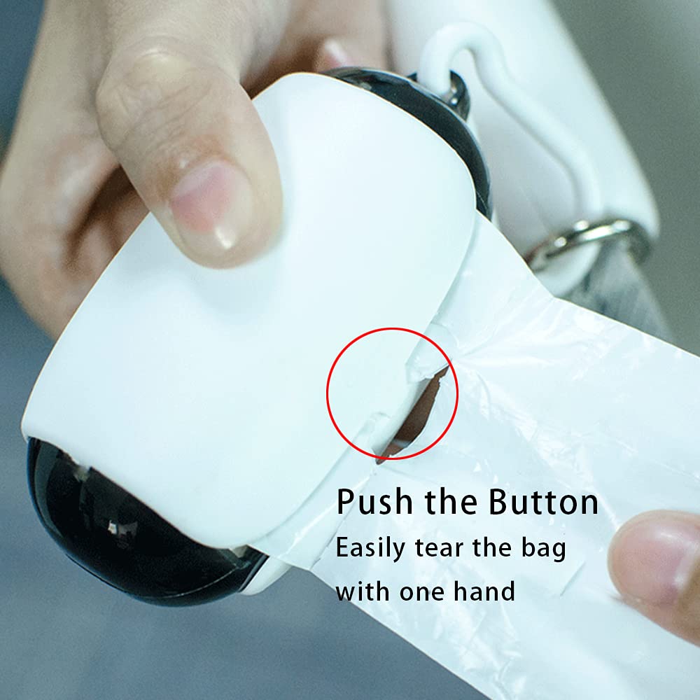 KFX-1214909 Space Capsule Design Dog Poop Bag Dispenser with Leash Attachment and Biodegradable Bags